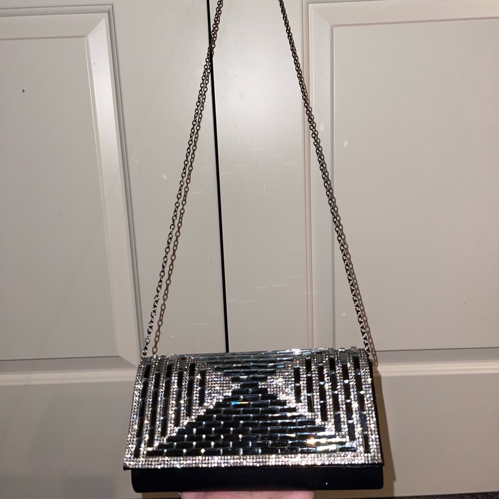 Black gemstone clutch